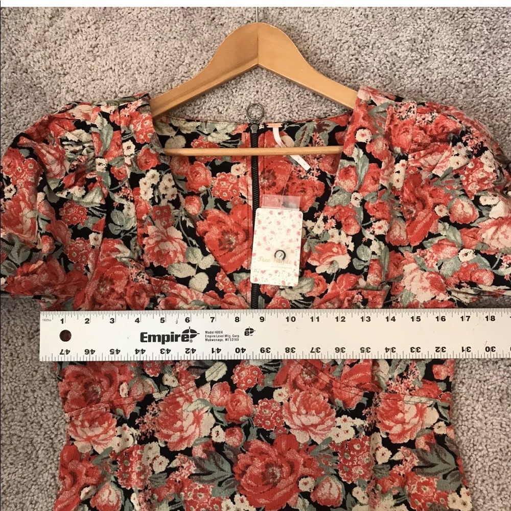Free People Coral Floral Mini Dress - Picture 5 of 6